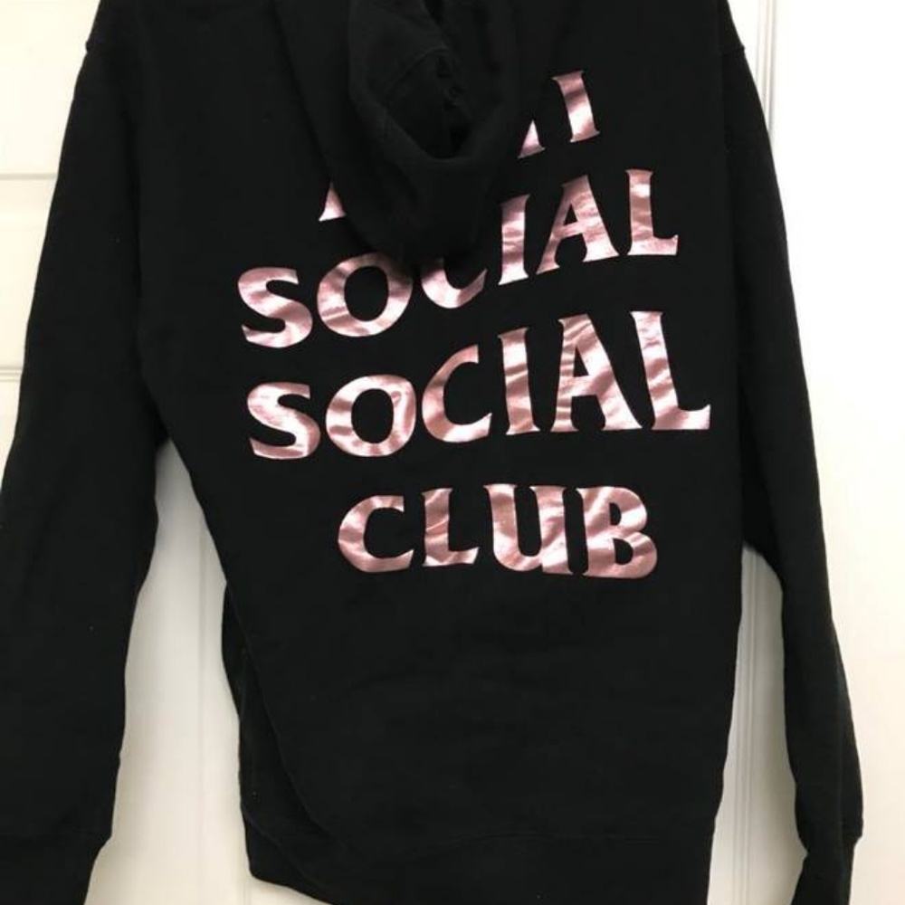 (SOLD) Anti Social Social Club Stressed Hoodie - Picture 3 of 8
